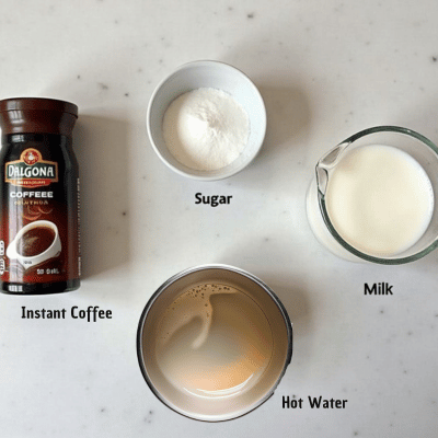 Ingredients laid out on countertop