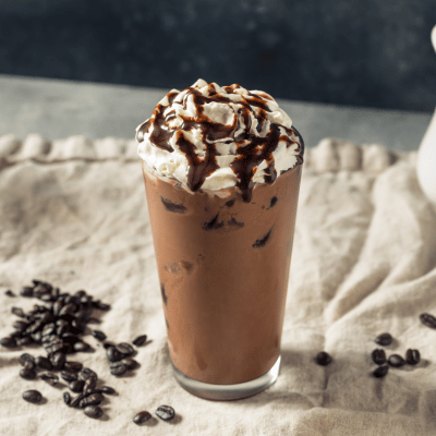 Layered cold coffee