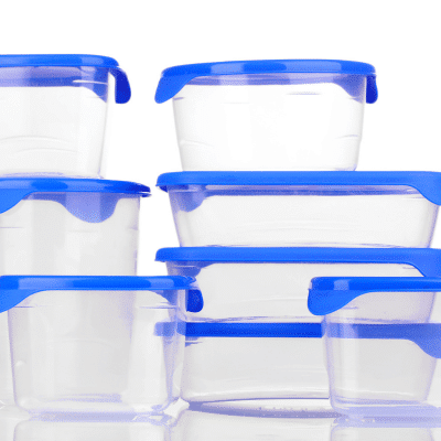 Stacked Tupperware