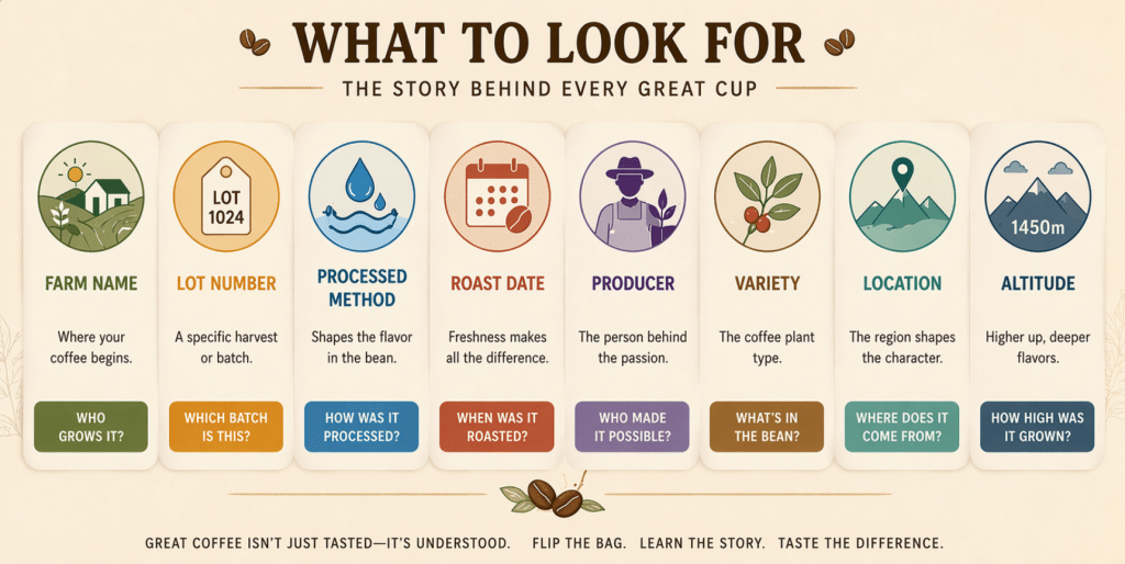 coffee label decoder