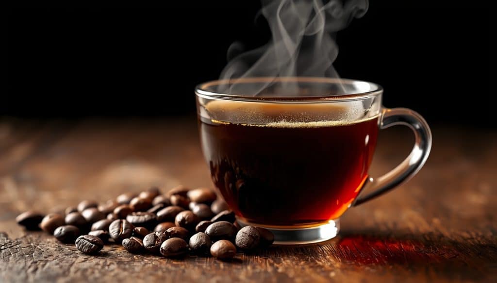 cup of black filter coffee